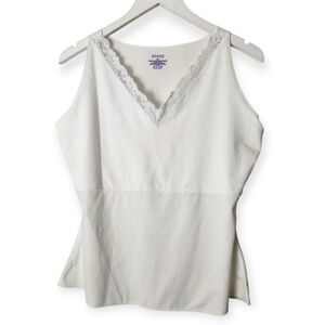 SPANX Hide & Seek White Lace V Neck Camisole Size XL